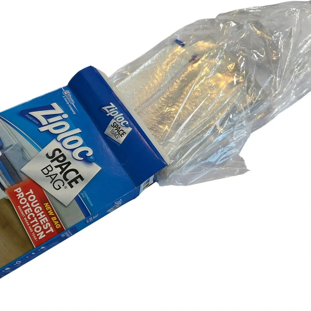 Ziploc Space Bag Large Flat Vacuum Seal Compression Storage Bag 1ct T103 NEW